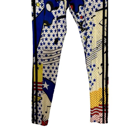 Adidas Rita Ora Comic Pop Art Print Leggings Pants Originals Icon Women’s 12/14 - Picture 3 of 8